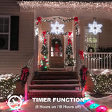 echosari 27" Christmas Big Snowflake Lights(Cool White)