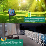 echosari 200 LED 9.8Ft x 6.6Ft  Solar Powered Net Lights(Cool White)