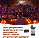echosari 2 Pack Halloween String Lights