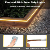echosari Solar Strip Lights Outdoor