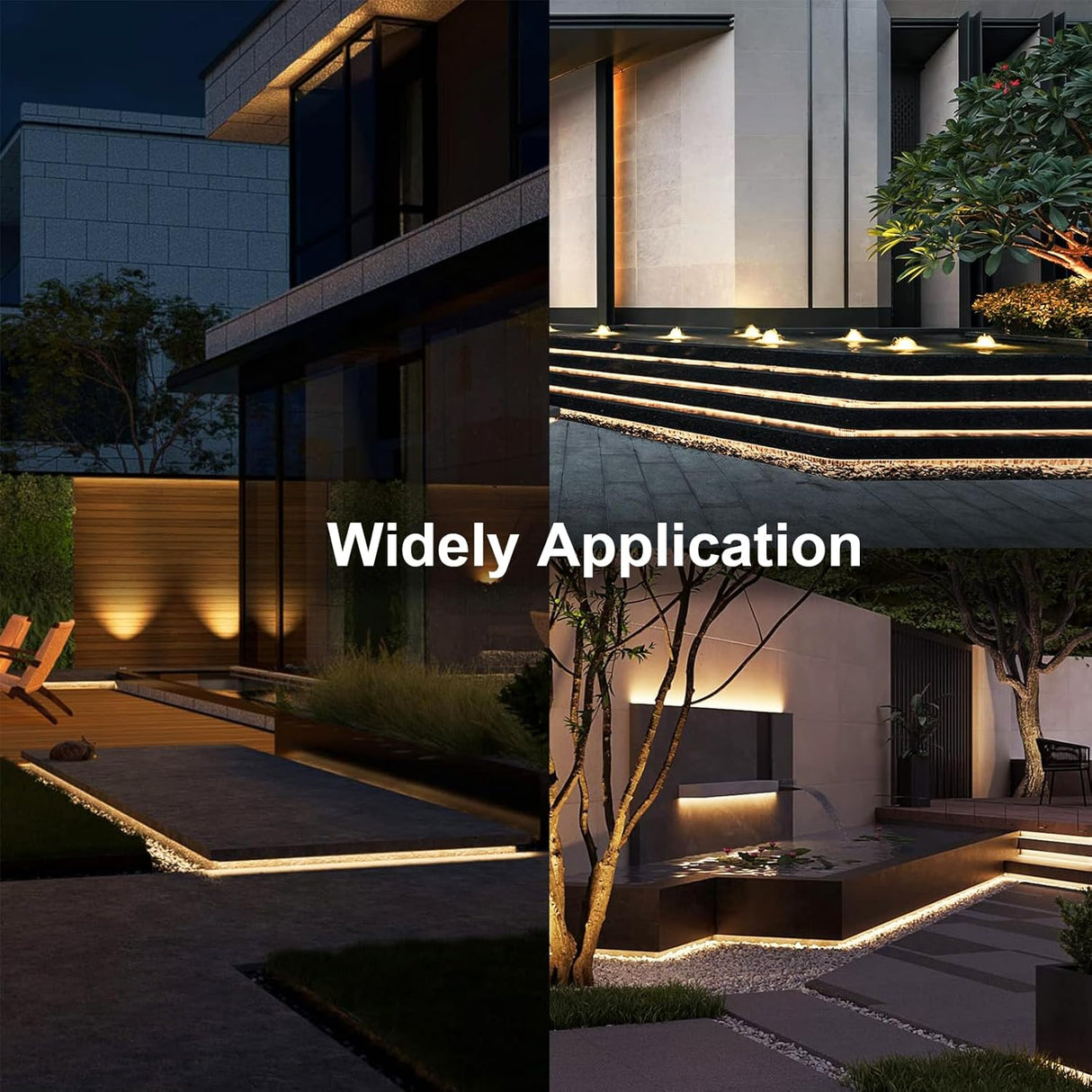 echosari Solar Strip Lights Outdoor