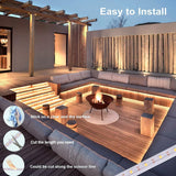 echosari 16.4ft Solar Strip Lights Outdoor