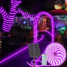 echosari 32.8ft Solar Purple Lights Outdoor