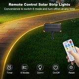 echosari 50ft Solar Strip Lights Outdoor(Warm White)