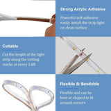 echosari 50ft Solar Strip Lights Outdoor(Warm White)