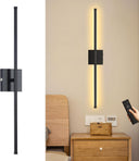 echosari Wall Sconces Battery Operated(Black)