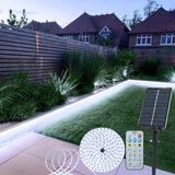 echosari 16.4ft Solar Powered Strip Lights(Cool White)
